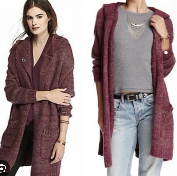Free people Eyes on You chunky long oversized cardigan wool mohair alpaca mix - Picture 1 of 8